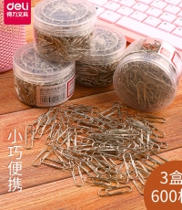 得力0037筒装回形针29mm*200pcs