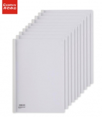 齐心Q310-1实色抽杆夹A4 30页白色(10pcs)