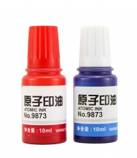 得力9873快干原子印油10ml红*20