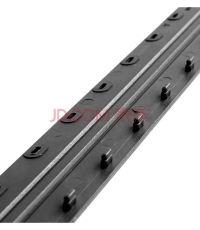 得力3824-10孔装订夹条300*3mm*100支