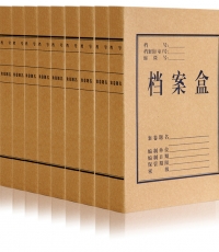 得力5921牛皮纸档案盒(黄)310*220*40mm(10只/包)