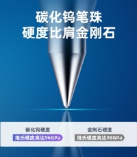 得力6600ES中性笔0.5mm子弹头(红)*12