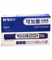 晨光可加墨白板笔单头AWM26301蓝*10
