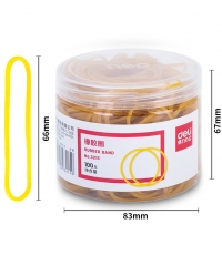 得力3217橡胶圈(黄)(100g/盒)
