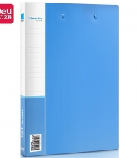 得力5302双强力文件夹(蓝)*12