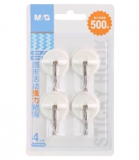 晨光圆形活动强力粘钩0.5kg（4只装）ARCN8285