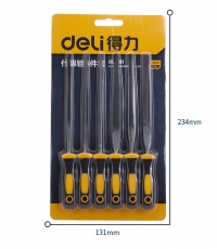 得力DL2181什锦锉6件套(黄)5×180mm