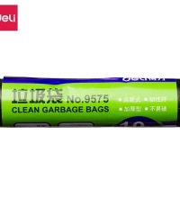 得力9575垃圾袋(黑)60*80cm(10个/卷)0八角底