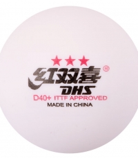 红双喜赛顶三星白色乒乓球*10