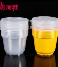 美丽雅HC067479方便餐盒1000ML圆型餐盒（8个入）