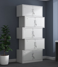 锐宁分体单锁五节柜整套L850*W390*H1960mm（0.6）