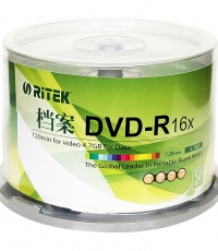 铼德DVD-R 16速 4.7G 50片桶装 刻录盘