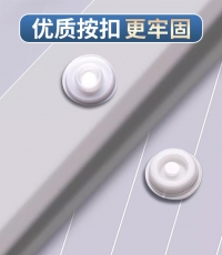新时达10个文件袋透明A4加厚档案按扣袋资料袋
