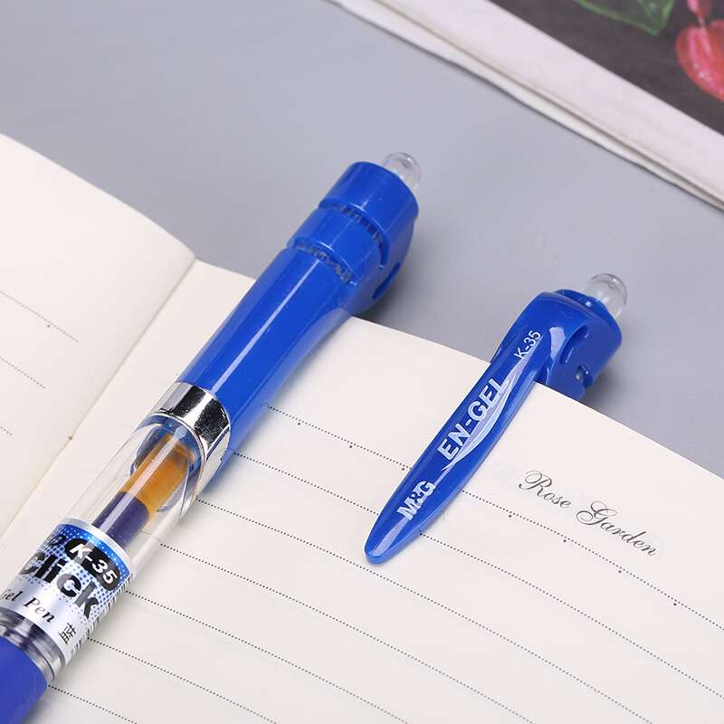 晨光中性笔办公K35蓝0.5mm 12支/盒 整盒